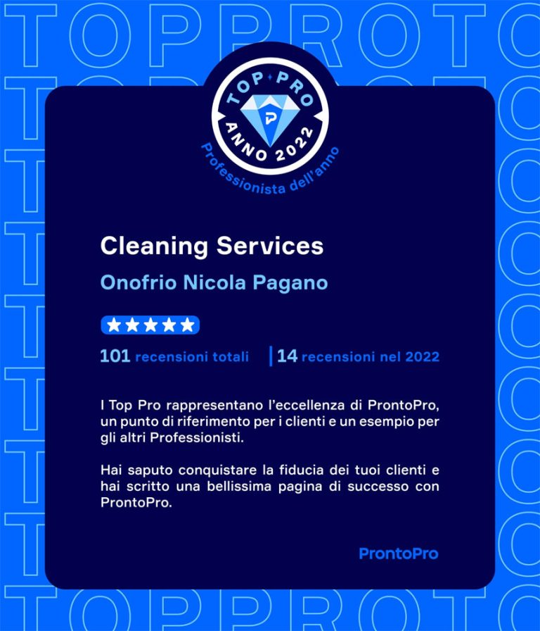 Cleaning Services Milano Top PRO